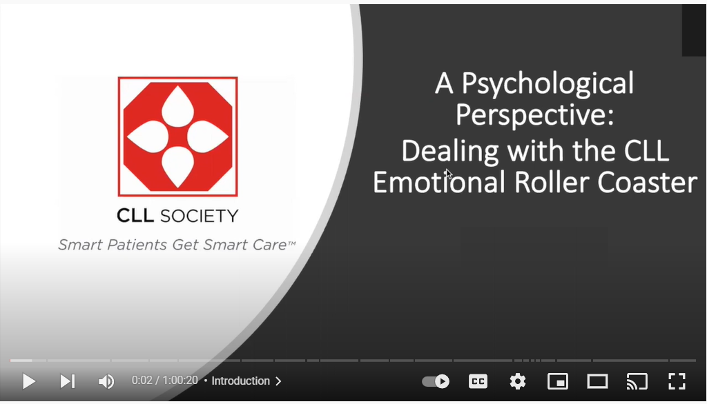 A Psychological Perspective: Dealing with the CLL Emotional Roller Coaster