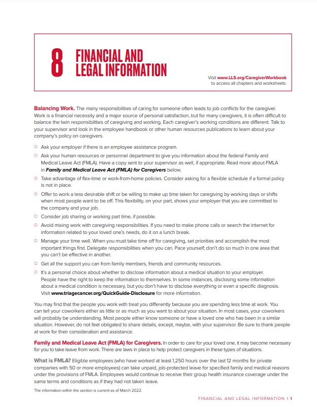 Financial and Legal Information Financial and Legal Information