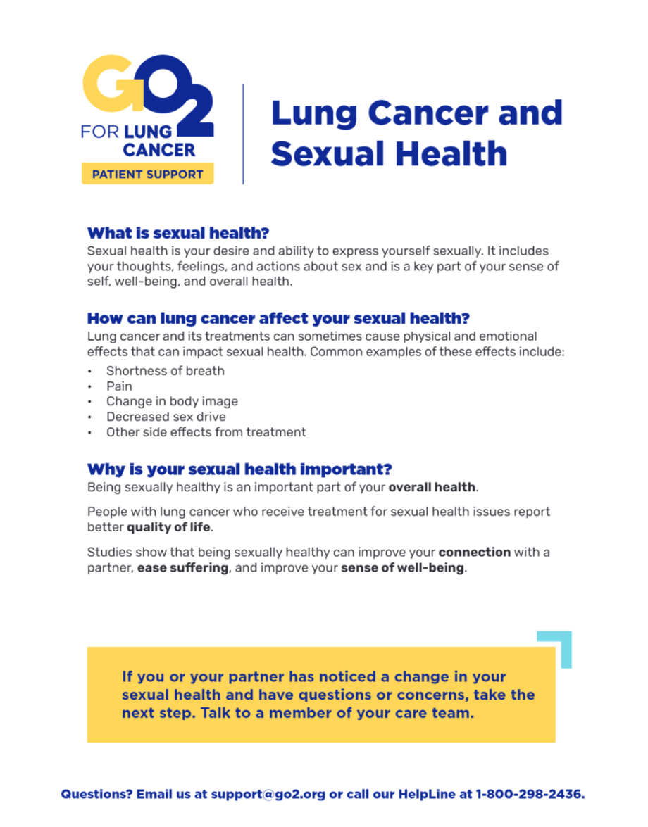 Lung Cancer and Sexual Health