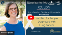 Nutrition for People Diagnosed with Lung Cancer