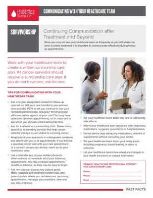 Continuing Communication After Treatment and Beyond
