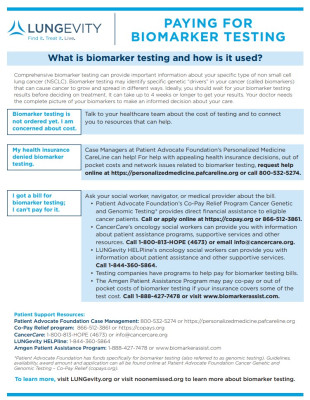 Paying for Biomarker Testing