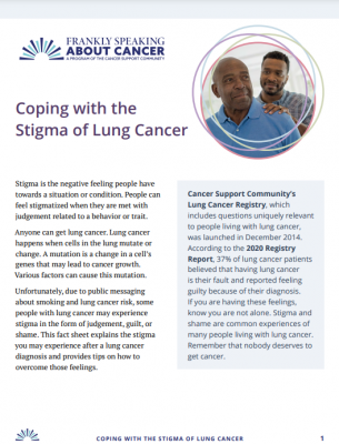 Coping with the Stigma of Lung Cancer