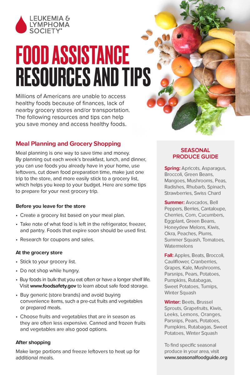 Food Assistance Resources and Tips Food Assistance Resources and Tips